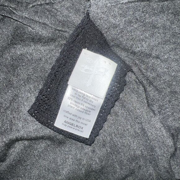 Angelrox Flutter Cape Wrap Jacket Gray One Size - Picture 5 of 6